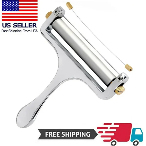 Stainless Steel Cheese Slicer Adjustable Thickness Wire Cheese Cutter Perfectly