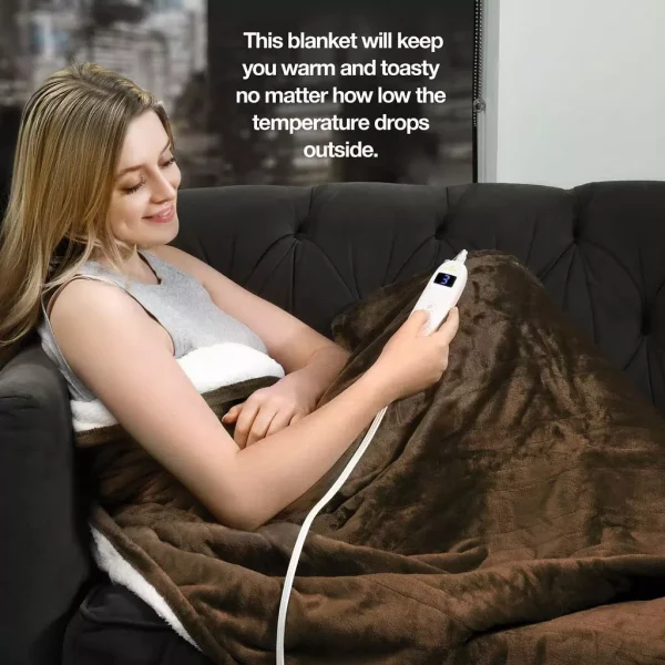 Heated Blanket with Hand Controller - 10 Heat Settings and Auto Shut-Off 50x60 - Image 11